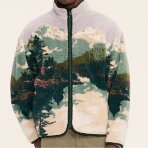 Men's Scenic Print Fleece Jacket woolrich x target collab